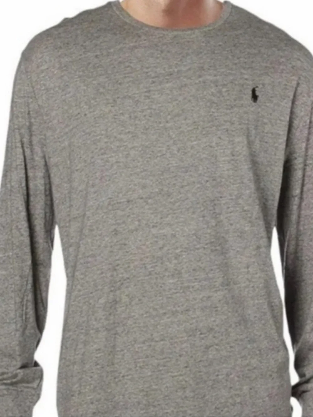 Polo by Ralph Lauren Heather Gray Long Sleeve Crew Shirt